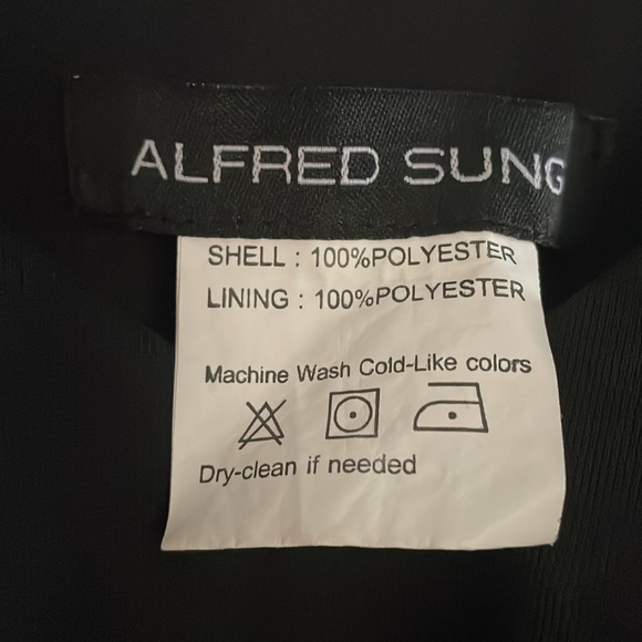 Alfred Sung Black Gown - Picture 6 of 7